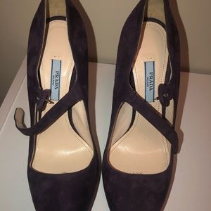 Prada suede pumps